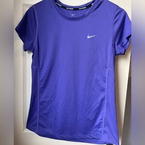 nike running dri-fit tee in purple